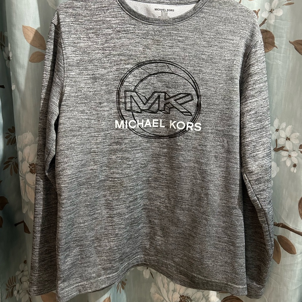 Michael Kors Heather Gray Knit Top